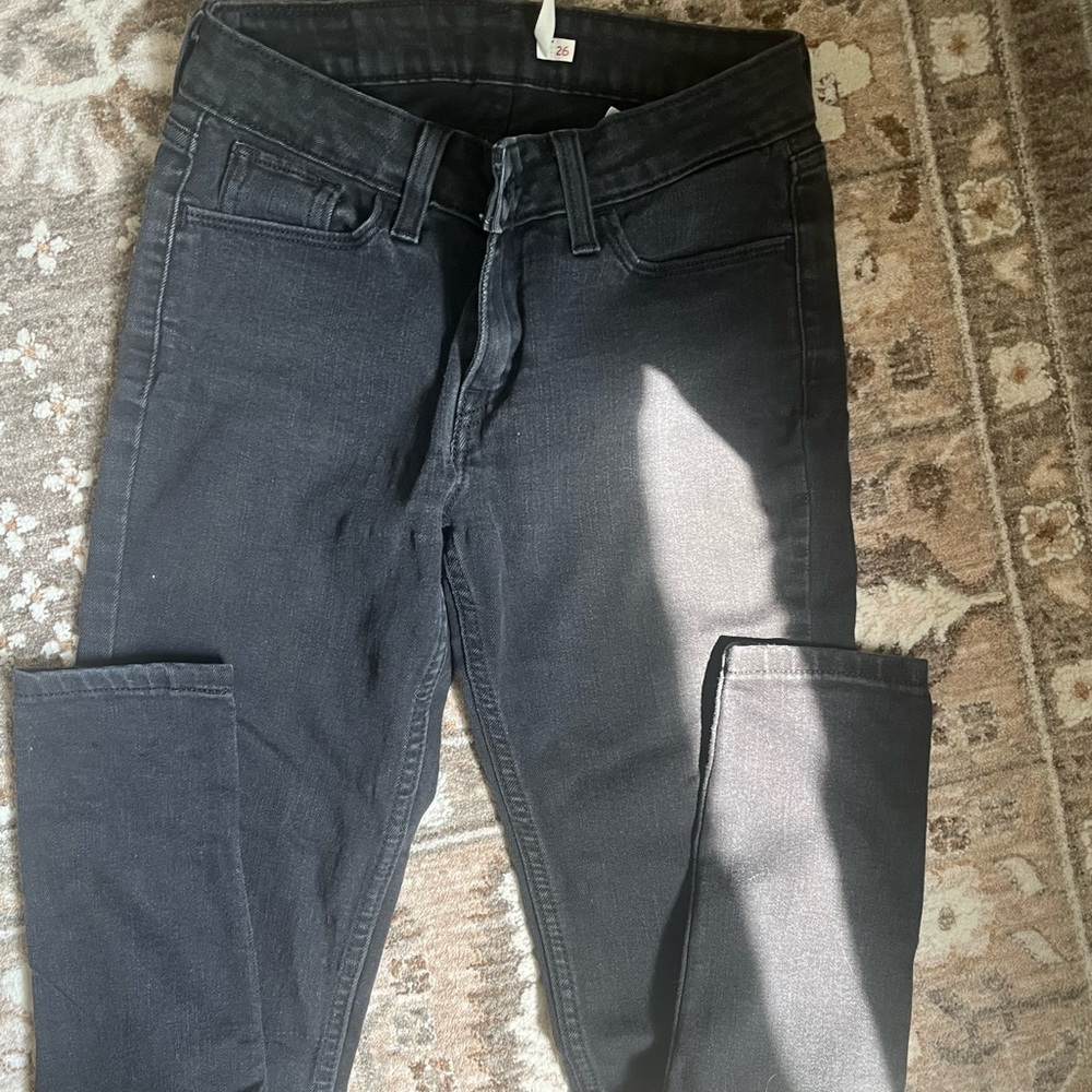 LEVI BLACK skinny jeans